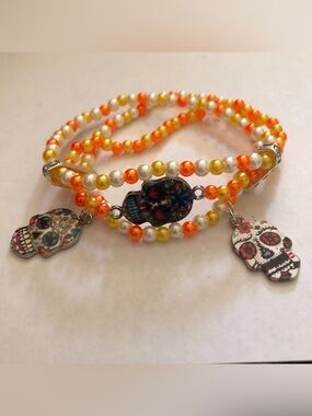 Día De Muertos Skull Calavera Bracelet
SKU574
